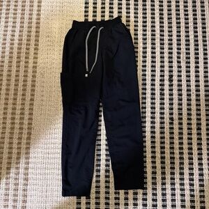 Women’s Black Scrub Pants with Drawstring Waist